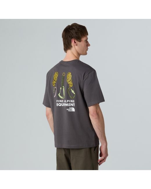 The North Face Gray U Explore Gear Relaxed S/S Tee