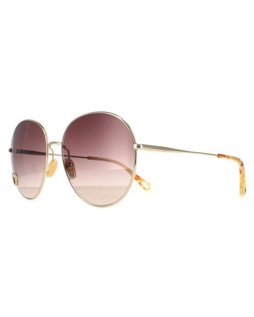 Chloé Pink Chloé Round Gradient Ch0027S Metal (Archived)