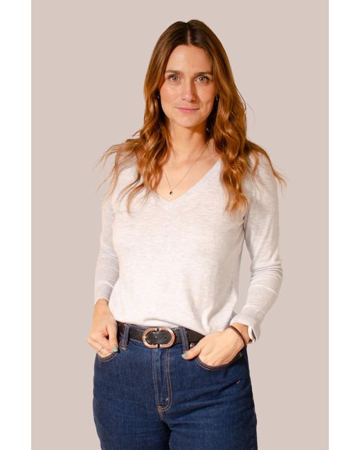 Gap Blue Light Knit V Neck Jumper
