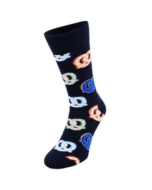 Happy Socks Blue 3-Pack Oktoberfest Gift Set Cotton for men