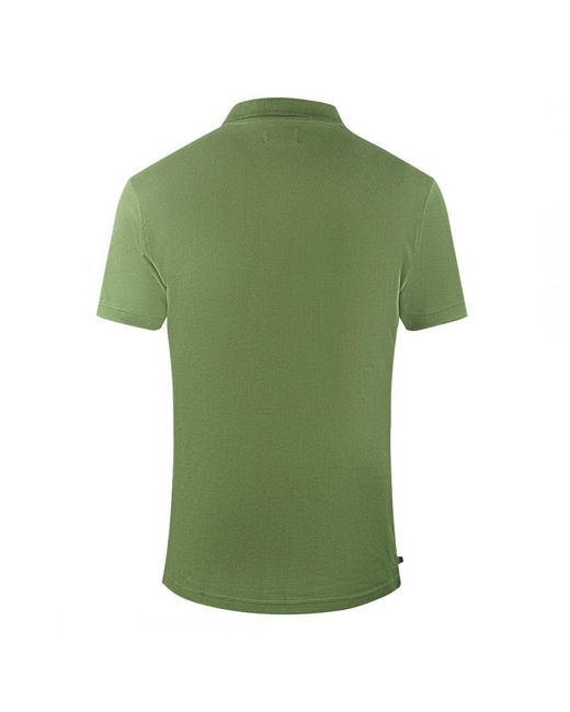 Aquascutum Green Brand Logo Plain Army Polo Shirt for men