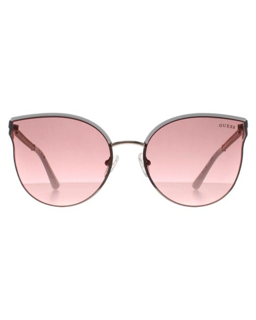 Guess Pink Gf6092 32T Bordeaux Farbverlauf Sonnenbrille