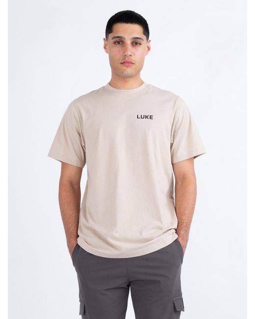 Luke 1977 White Ai Tee Relaxed Fit Heavyweight T-Shirt for men
