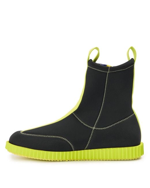 Moschino Blue Flat Ankle Boots for men