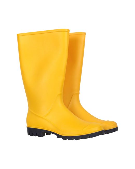 Mountain Warehouse Yellow 'Splash' Wellies Eva Cushioning Waterproof Rain Boots