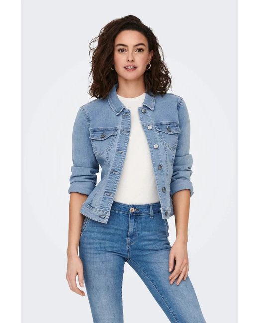 ONLY Blue Wonder Stretch Denim Jacket