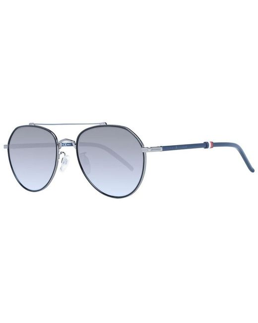 Tommy Hilfiger Blue Aviator Sunglasses for men