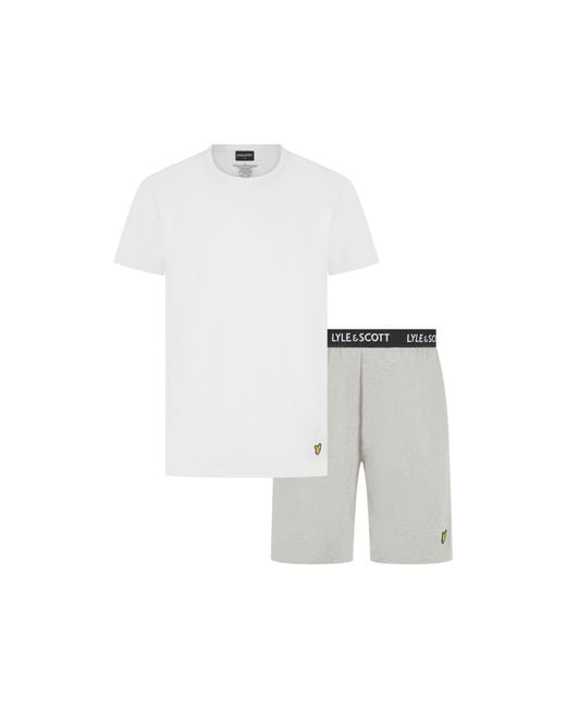 Lyle & Scott White And Charlie Loungewear Set for men