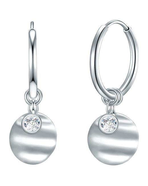 Eastside White Stainless Steel Earring