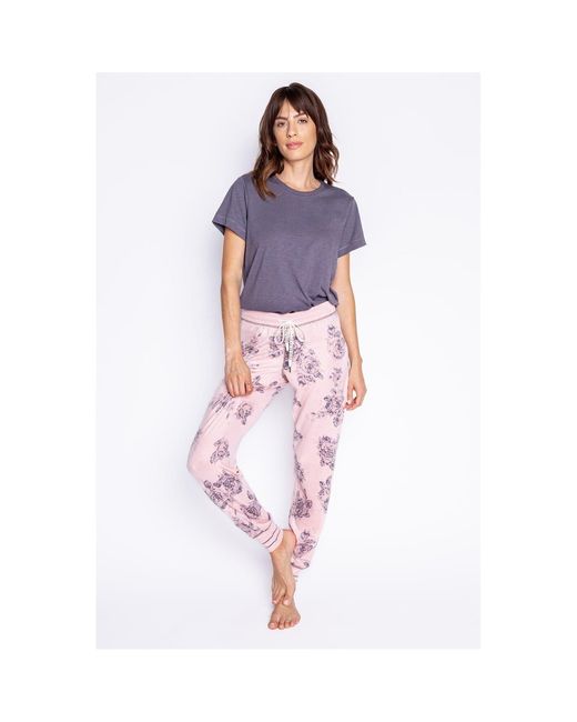 Pj Salvage Pink Cuffed Pants