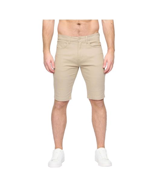 Duck and Cover Natural Franztown Shorts for men