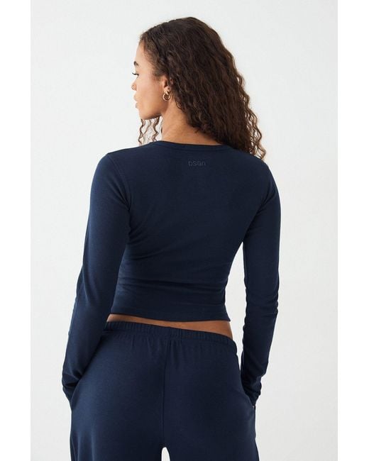 DSGN Studio Blue Embroidered Long Sleeve Top