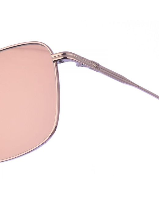 Calvin Klein Pink Metal Sunglasses With Aviator Shape Ck22115S