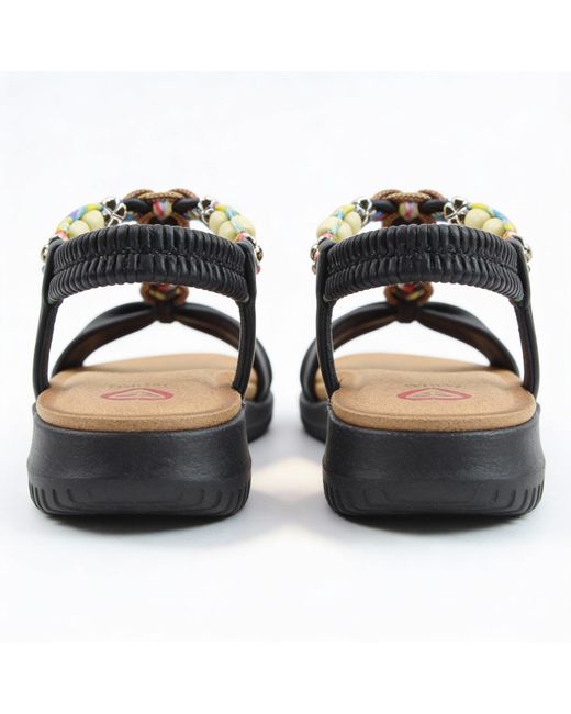 Heavenly Feet Blue Bright Slingback Sandals