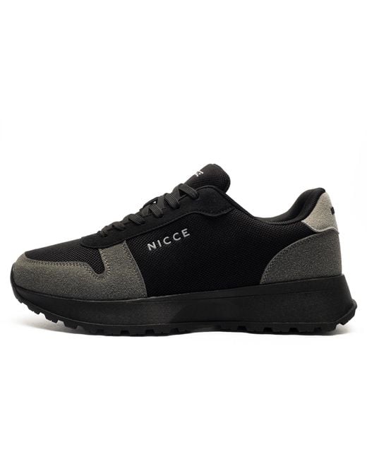Nicce London Black Bazino Trainers for men