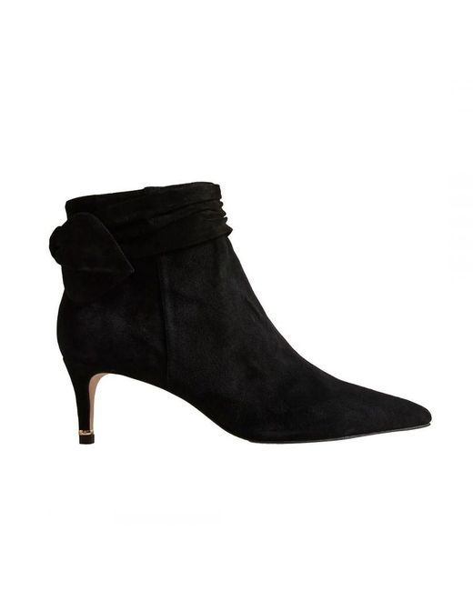 Ted Baker Yona Black Ankle Boots Suede