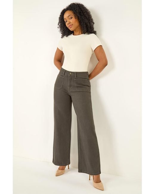 Roman Natural Petite Cotton Stretch Pocket Jean