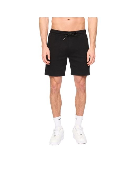 Duck and Cover Black Topfield Shorts Cotton for men