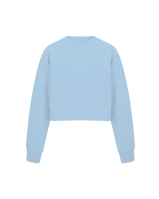 Miso Blue Cropped Sweatshirt