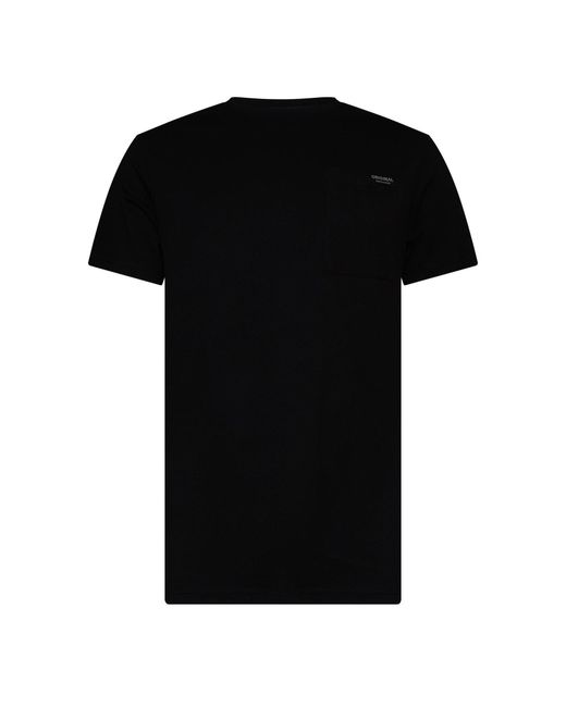 Crosshatch Black Portville T Shirt for men