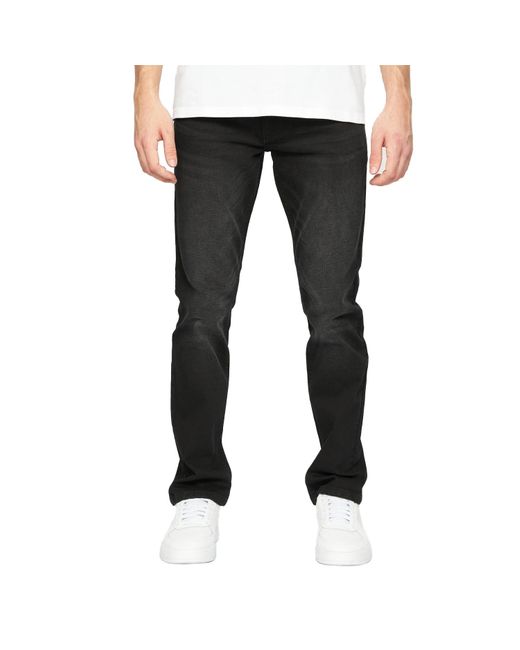 Crosshatch "Svelte" Jeans Für Herren (Gewaschenes) in Black für Herren