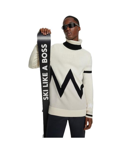 Boss Natural Turtle Neck Long Sleeve Sweater for men