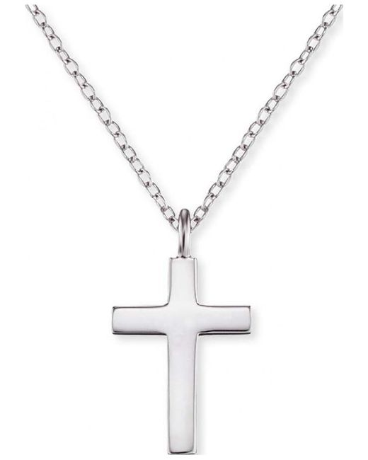Engelsrufer White Ern-Lilcross Ladies Cross Necklace Sterling
