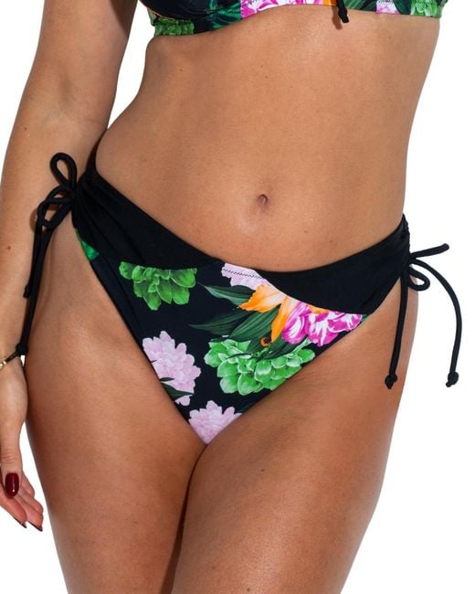 Pour Moi Black 21114R Palermo Adjustable Side Bikini Brief