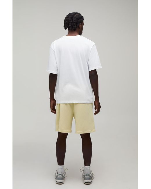 BoohooMAN Natural Essential Washed Baggy Short for men