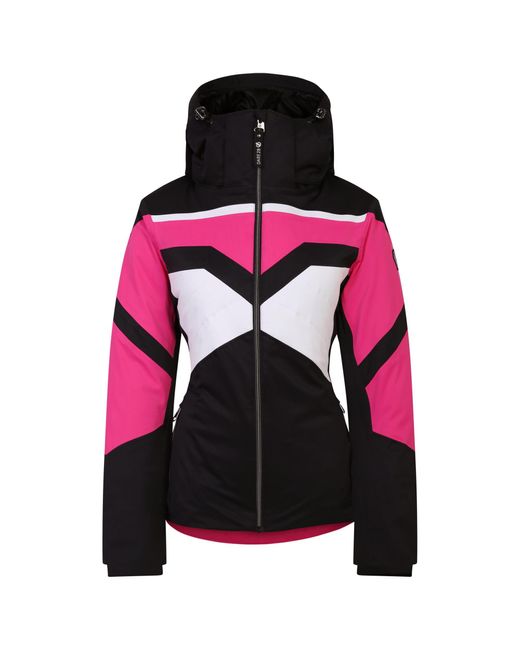 Dare 2b Pink Ladies Rocker Hooded Jacket (Pure/