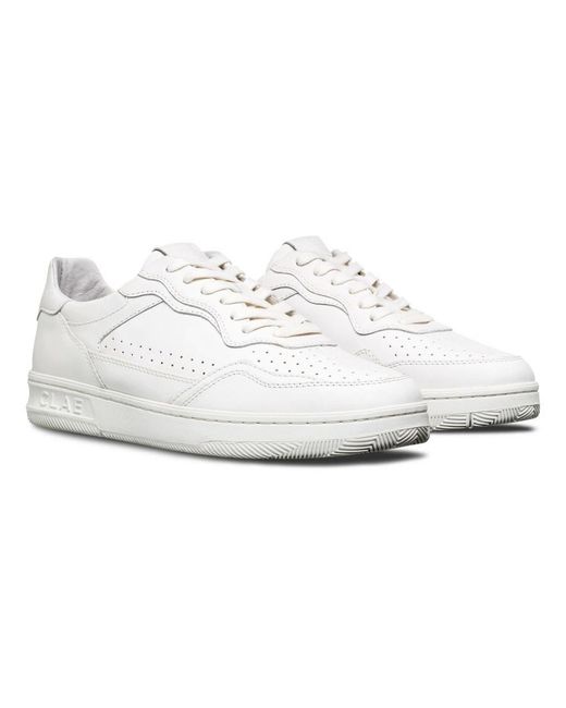 CLAE White Adults Low Top Trainers for men
