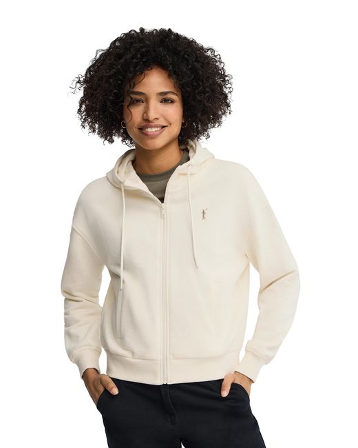 POLO CLUB White Hoodie With Zipper Sweatshirt32