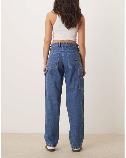 Dickies Blue Stevensville Loose Fit Carpenter Denim Jeans