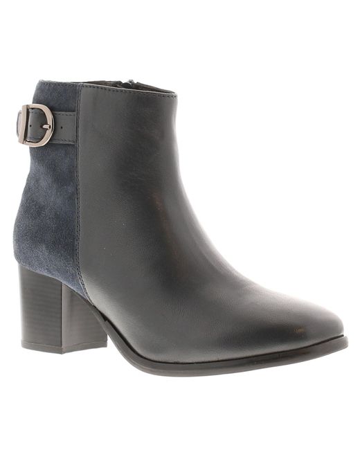 Comfort Plus Black Boots Ankle Shute Leather Zip Leather (Archived)