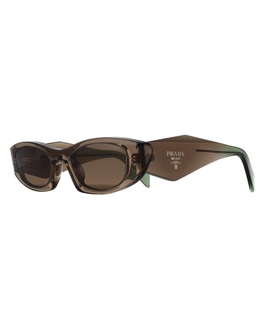 Prada Brown Oval Terra Light Prb16S