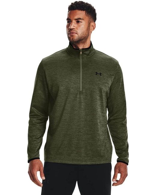 Under Armour Green Ua Fleece 1/2 Half Zip Top Sweatshirt 1357145 for men