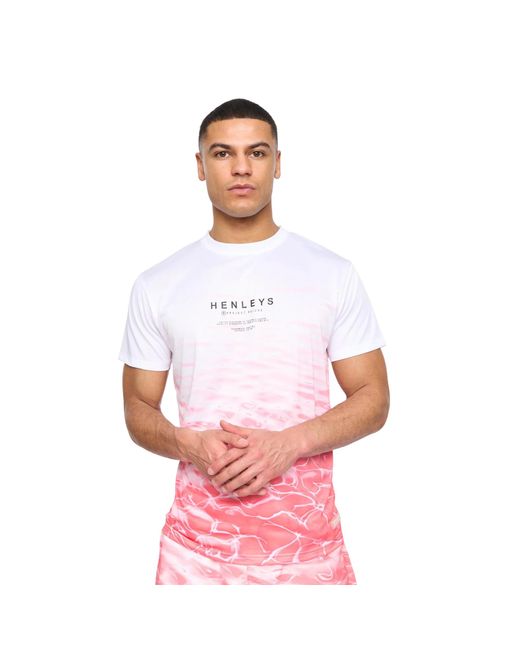 Henleys White Henpool T-Shirt for men