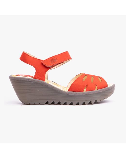 Fly London Red Yazi479Fly Sandals Scarlet