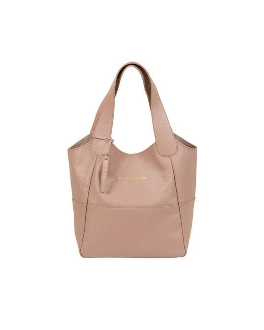 Pure Luxuries Pink 'Freer' Blush Leather Tote Bag