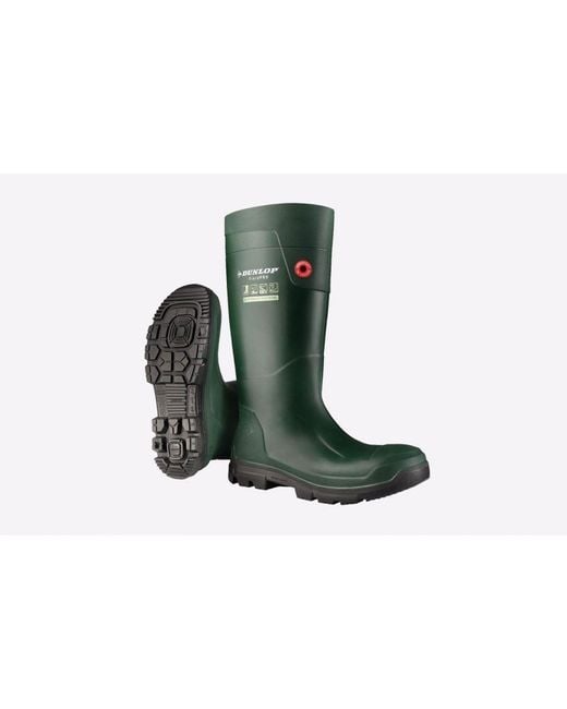 Dunlop Green Fieldpro Wellingtons for men