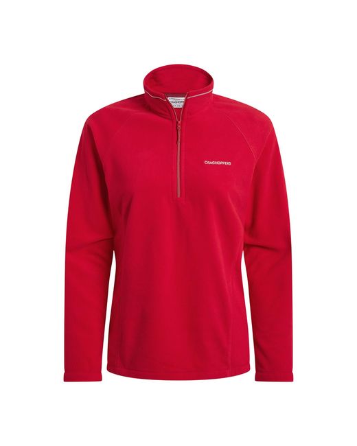 Craghoppers Red Ladies Miska Vi Half Zip Fleece (Amarylis)