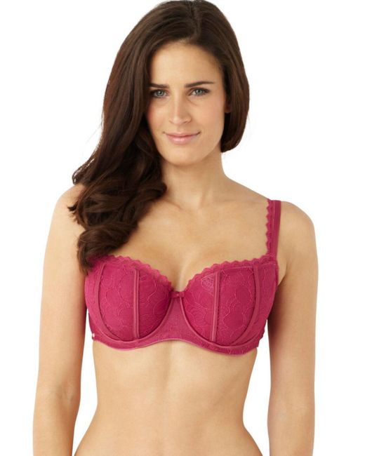 Panache Purple Masquerade By Angie Balcony Bra Raspberry