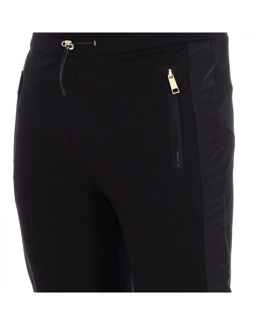 La Martina Black Tmt300-Fp535 Sports Pants for men