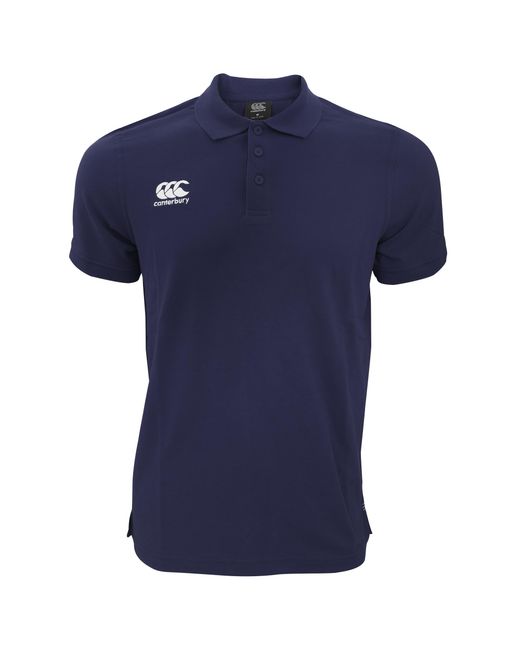 Canterbury Blue Waimak Short Sleeve Pique Polo Shirt for men