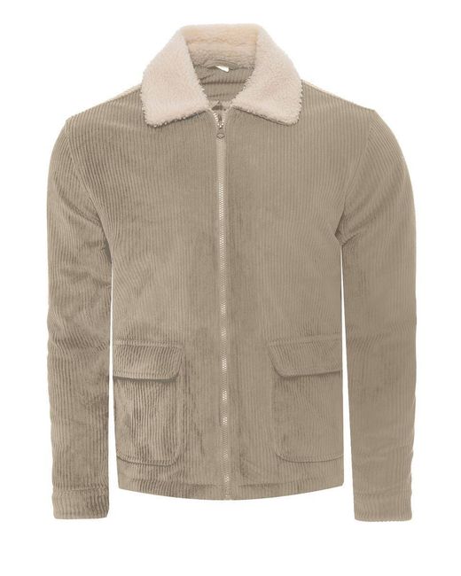 Soulstar Natural Soul Star Corduroy Jacket, Sherpa Collar Smart for men