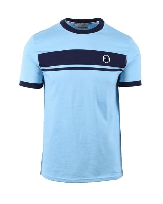 Sergio Tacchini Blue Master T-Shirt Baltic Sea/Maritime for men