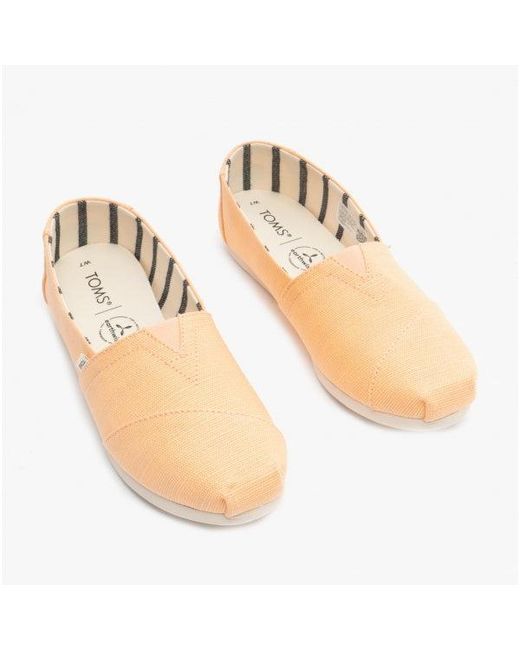 TOMS Metallic Alpargata Ladies Canvas Espadrille Shoes Light