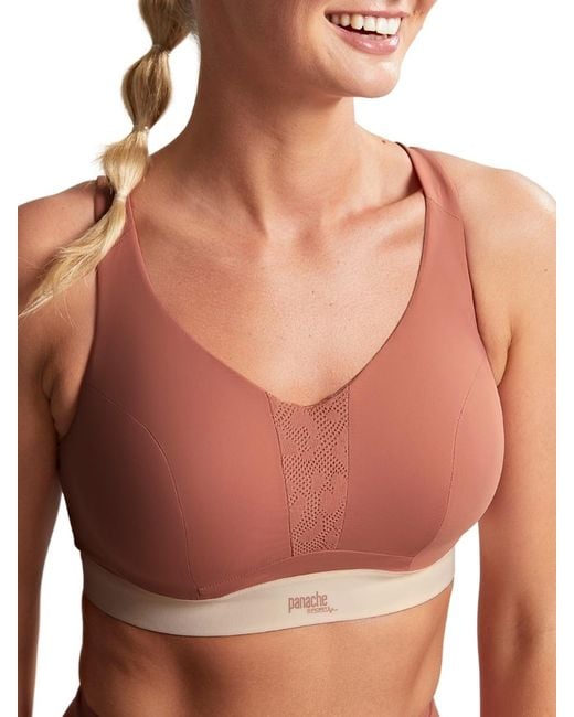 Panache Pink Endurance Wired Racerback Sports Bra