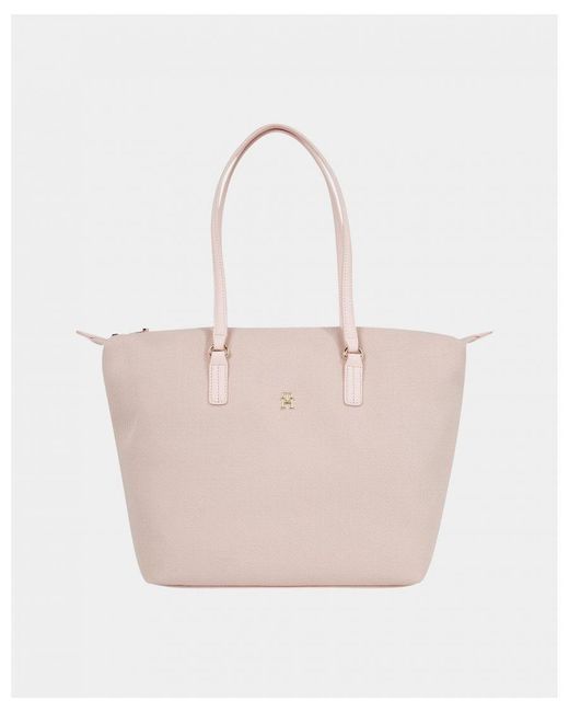 Tommy Hilfiger Natural Poppy Canvas Tote Bag