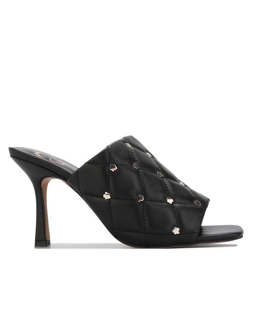 Ted Baker Black Majji Quilted Heeled Mules